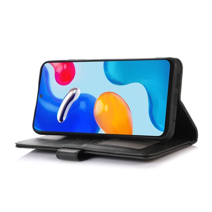 Bild 3, Samsung Galaxy A34 5G Fodral Solid Läder Svart