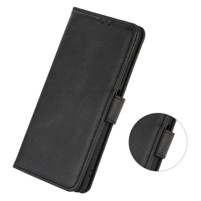 Bild 4, Samsung Galaxy A34 5G Fodral Solid Läder Svart