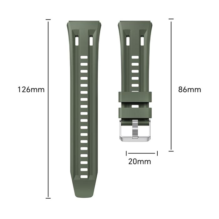 Bild 6, Huawei Watch GT 6 Pro 46 mm Armband FlexSilicone Vinröd