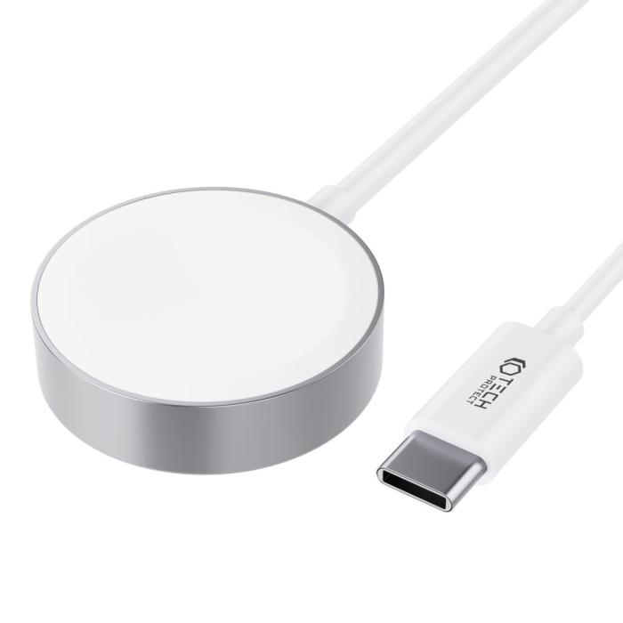 Bild 2, Tech-Protect 1.2m USB-C Trådlös Laddare För Apple Watch Vit