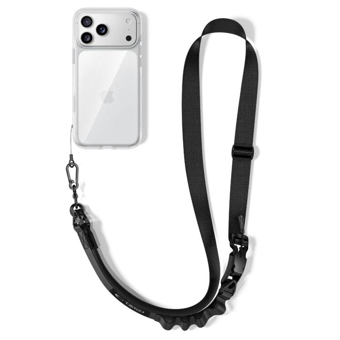Bild 5, Tech-Protect Mobilsnöre CrossBody Rope Svart
