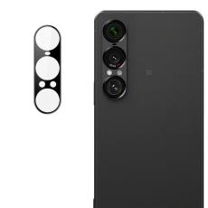 IMAK Sony Xperia 1 VII Linsskydd H&auml;rdat Glas Svart