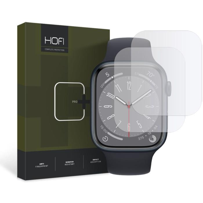 Bild 1, HOFI Apple Watch 44/45 mm 2-PACK Skärmskydd Hydrogel