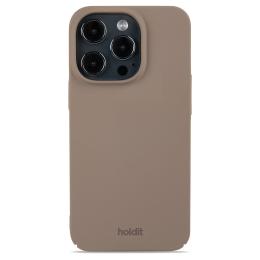 holdit iPhone 14 Pro Mobilskal Slim Mocha Brown