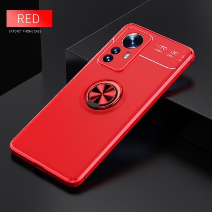 Bild 2, Xiaomi 12 Pro Skal Ring Röd