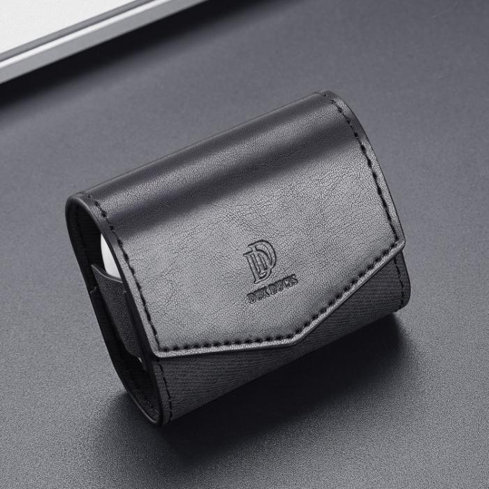 Bild 2, DUX DUCIS AirPods 3 Fodral PU-Läder Med Krok Svart