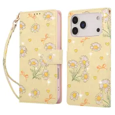 iPhone 17 Pro Fodral RFID L&auml;der Yellow Daisy