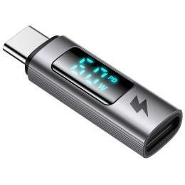 MCDODO Lightning - USB-C Adapter Digital Display Grå