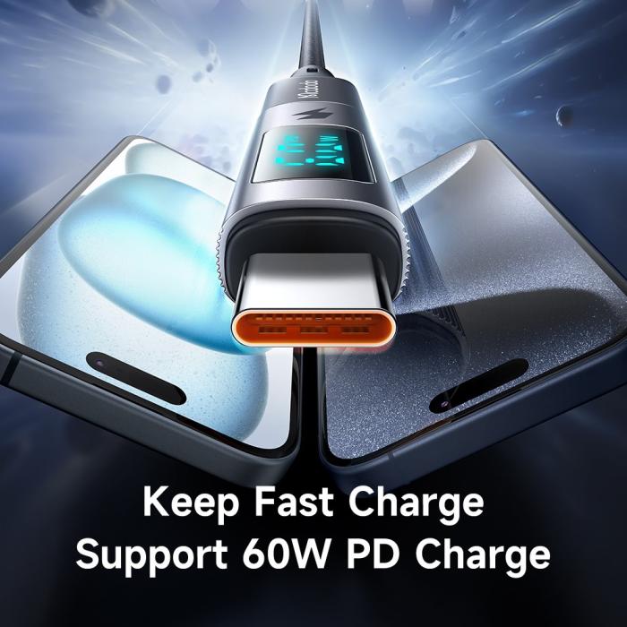 Bild 4, MCDODO Lightning - USB-C Adapter Digital Display Grå