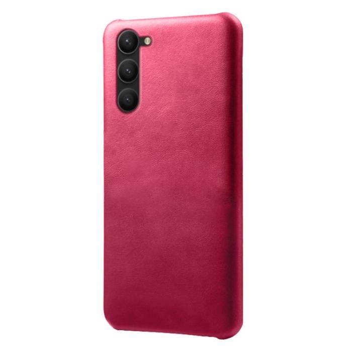 Bild 2, Samsung Galaxy S24 Plus Läderbelagt Skal Rosa