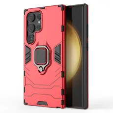 Samsung Galaxy S24 Ultra Skal Ring Hybrid R&ouml;d