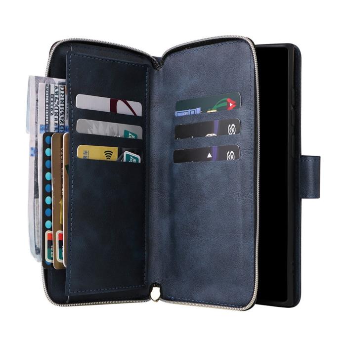 Bild 3, Samsung Galaxy S26 Ultra Fodral Multifuntionellt Läder Blå