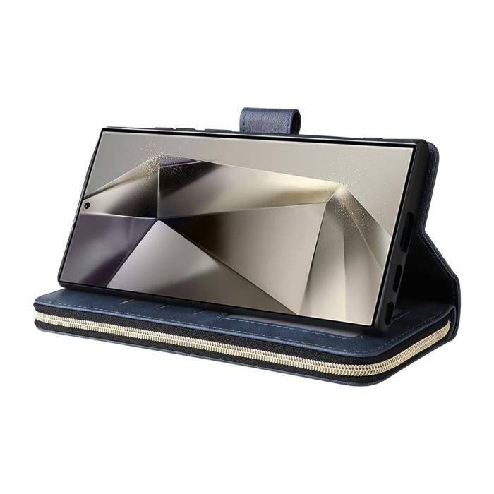 Bild 4, Samsung Galaxy S26 Ultra Fodral Multifuntionellt Läder Blå