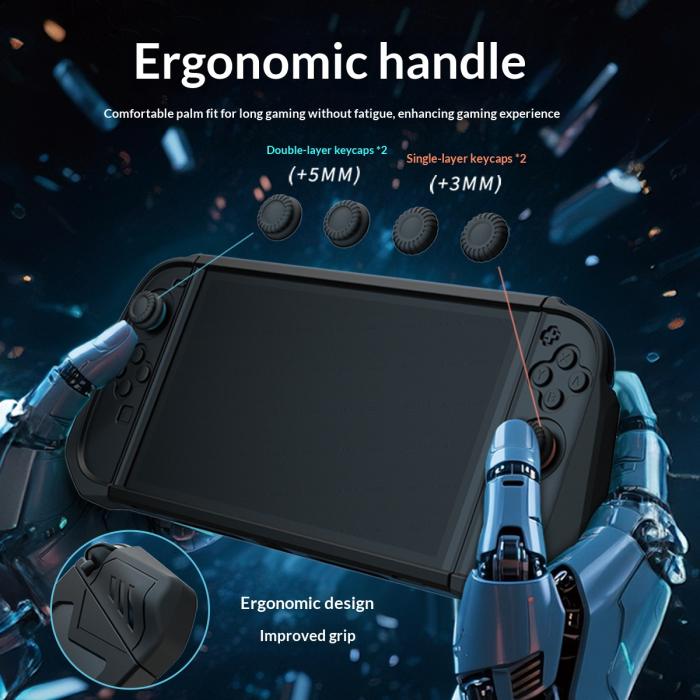 Bild 3, Nintendo Switch 2 Skal Med Skärmskydd Härdat Glas Svart