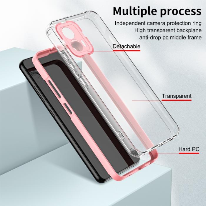 Bild 6, Motorola Moto G73 5G Skal Hybrid Rosa