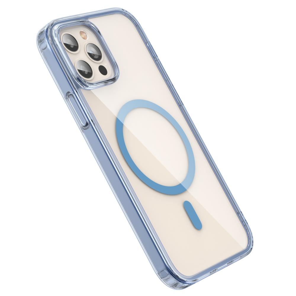 ColorPop iPhone 12 Pro Max Skal CH MagSafe Transparent/Ljus Blå