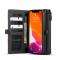 iPhone 12 / 12 Pro - CASEME 2-i-1 Magnet Skal/Fodral - Svart