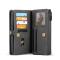 iPhone 12 / 12 Pro - CASEME 2-i-1 Magnet Skal/Fodral - Svart