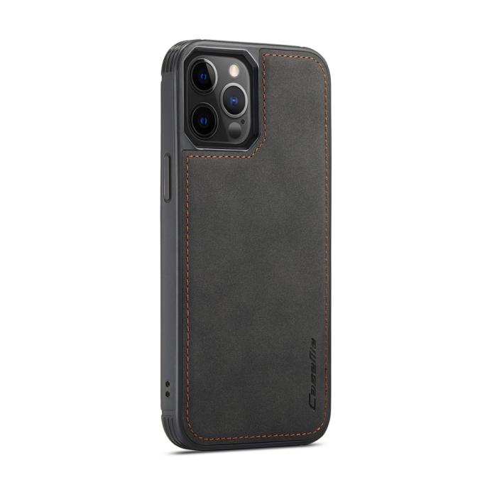 Bild 2, iPhone 12 / 12 Pro - CASEME 2-i-1 Magnet Skal/Fodral - Svart