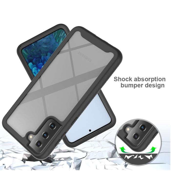 Bild 2, Samsung Galaxy S21 Plus - 360° Shockproof Hybrid Skal - Svart