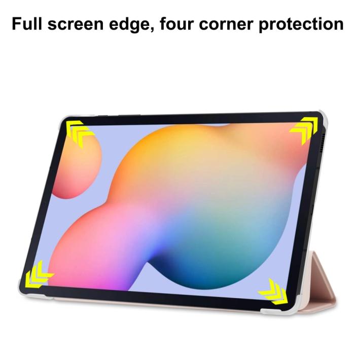 Bild 5, Samsung Galaxy Tab A7 10.4 Fodral Tri-Fold Roséguld