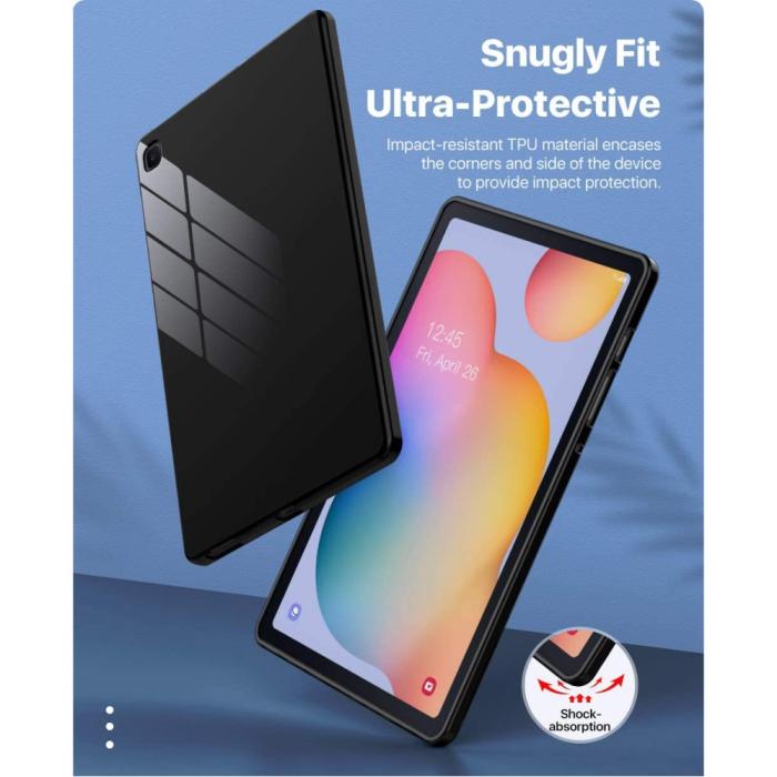 Bild 2, Samsung Galaxy Tab S6 Lite - Frostat TPU Skal - Svart