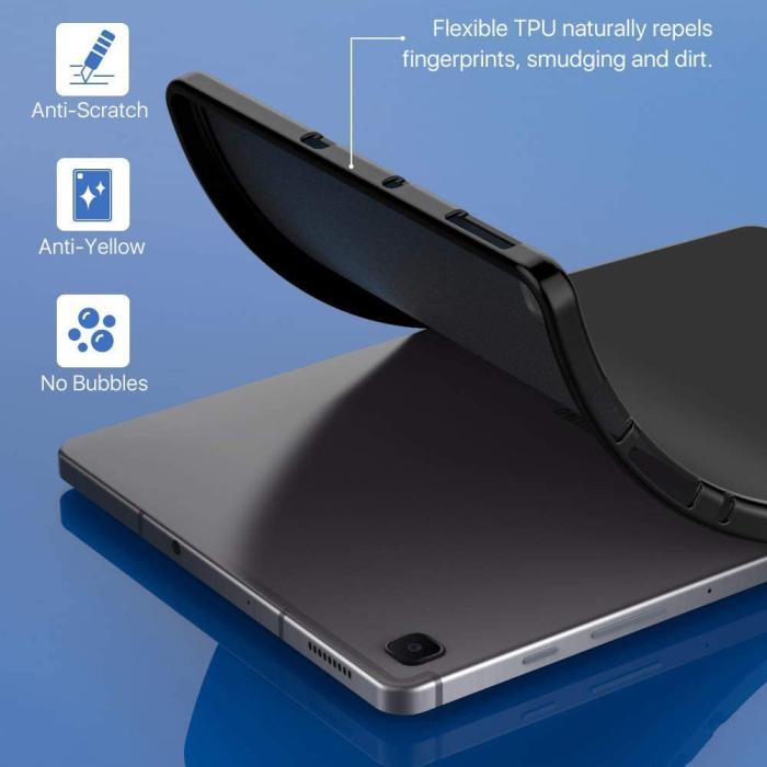 Bild 4, Samsung Galaxy Tab S6 Lite - Frostat TPU Skal - Svart
