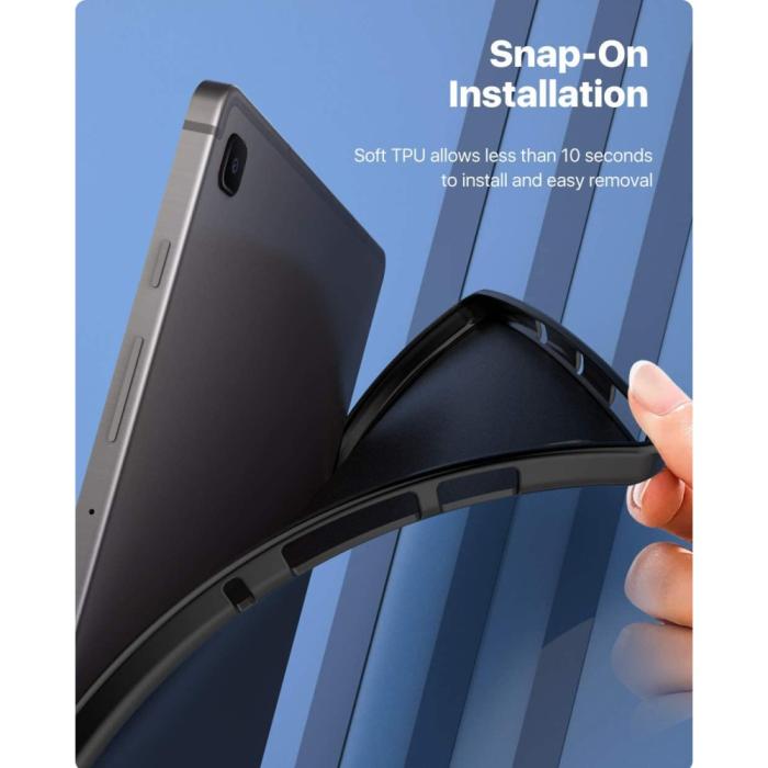Bild 5, Samsung Galaxy Tab S6 Lite - Frostat TPU Skal - Svart