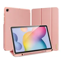 Samsung Galaxy Tab S6 Lite - DUX DUCIS Domo Tri-Fold Fodral - Roséguld