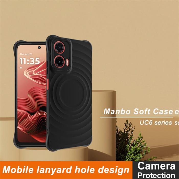Bild 2, IMAK Motorola Moto G35 5G Skal Waterdrop Matt Svart