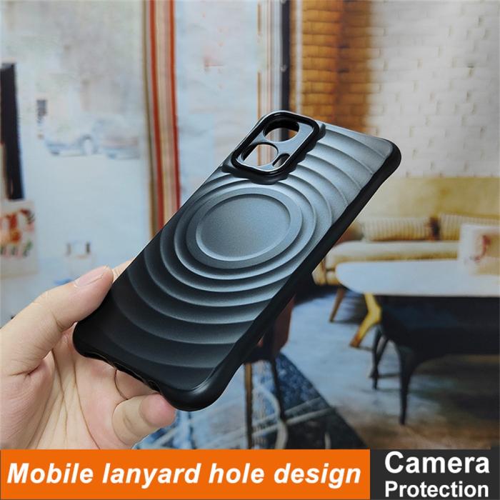 Bild 3, IMAK Motorola Moto G35 5G Skal Waterdrop Matt Svart