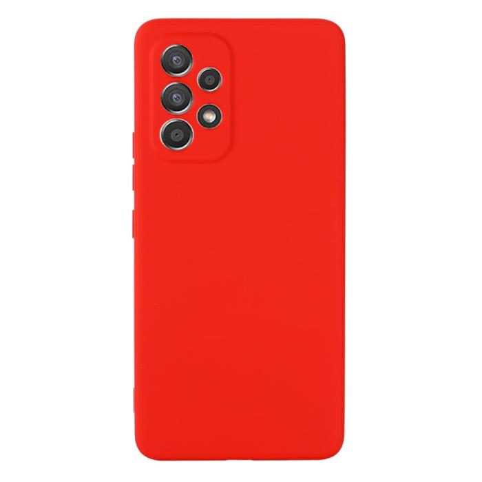 Bild 2, Samsung Galaxy A53 5G Skal Liquid Silikon Med Strap Röd
