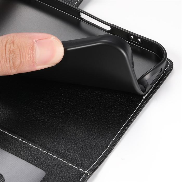 Bild 5, Xiaomi 17T Fodral Litchi Läder Svart