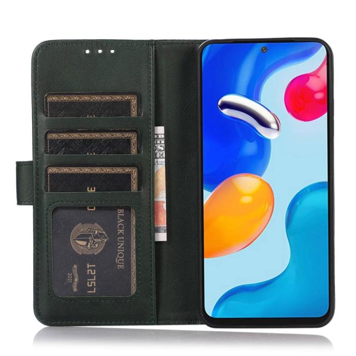 Bild 2, Samsung Galaxy A34 5G Fodral Solid Läder Grön