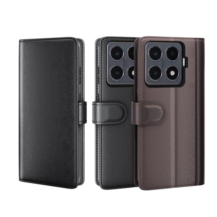 Bild 5, Xiaomi 15T Pro Fodral Premium Äkta Läder Brun