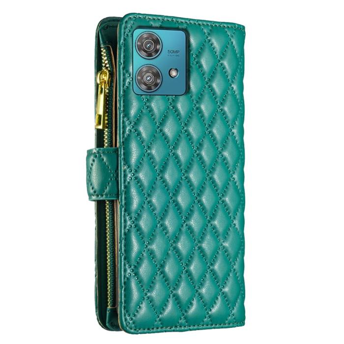 Bild 6, Motorola Edge 40 Neo 5G Fodral Multifunktionell Diamond Grön