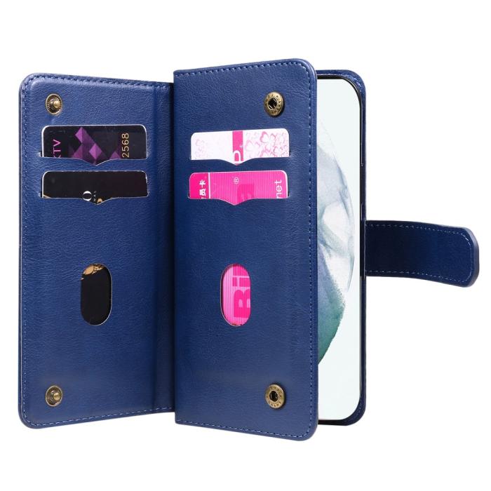 Bild 4, Samsung Galaxy S22 Ultra Fodral 10-korts Flerfack Mörk Blå