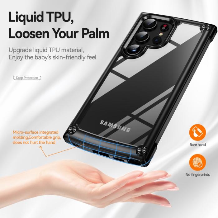Bild 3, Galaxy S24 Ultra Skal Shockproof Hybrid Armor Svart