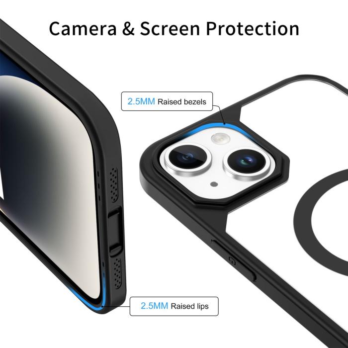 Bild 3, LEEU DESIGN iPhone 15 Plus Skal MagSafe Hybrid Svart