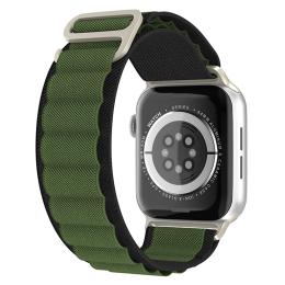 Apple Watch 38/40/41 mm Armband Alpine Pro Loop Svart/Grön