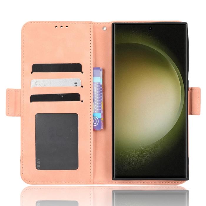 Bild 2, Galaxy S23 Ultra Fodral Med Avtagbart Kortfodral Rosa