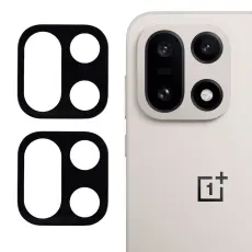OnePlus 15 2-PACK Linsskydd H&auml;rdat Glas Svart