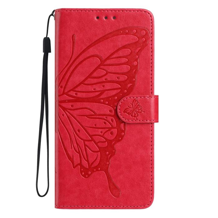 Bild 4, Samsung Galaxy S26 Ultra Fodral Fjäril Tryck Röd