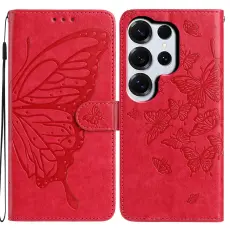 Samsung Galaxy S26 Ultra Fodral Fj&auml;ril Tryck R&ouml;d