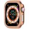 Apple Watch 10 46 mm Skal Rhinestone Roséguld