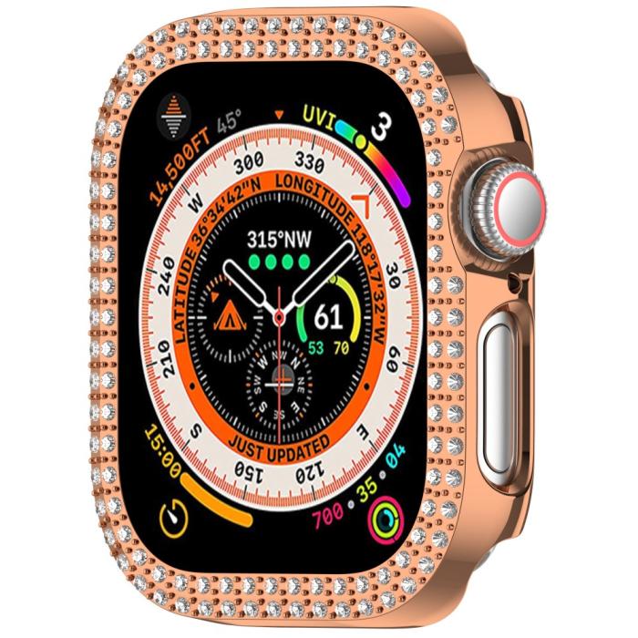 Bild 5, Apple Watch 10 46 mm Skal Rhinestone Roséguld