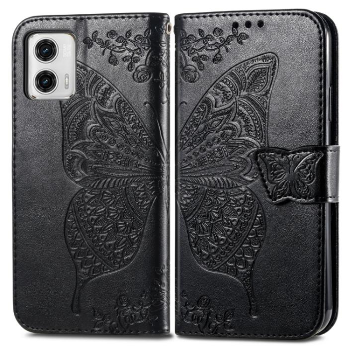 Bild 2, Motorola Moto G73 5G Fodral Butterfly Svart