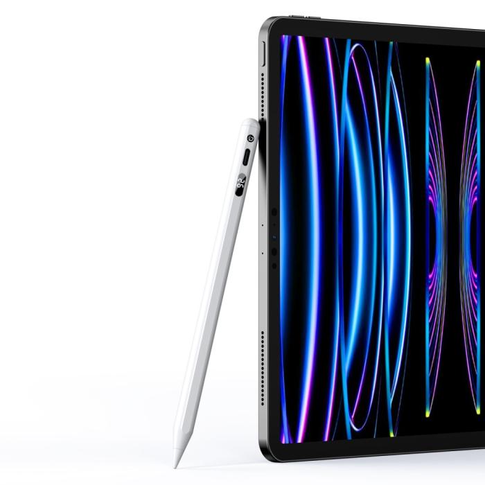Bild 2, DUX DUCIS Active LED iPad Stylus Touchpenna Vit