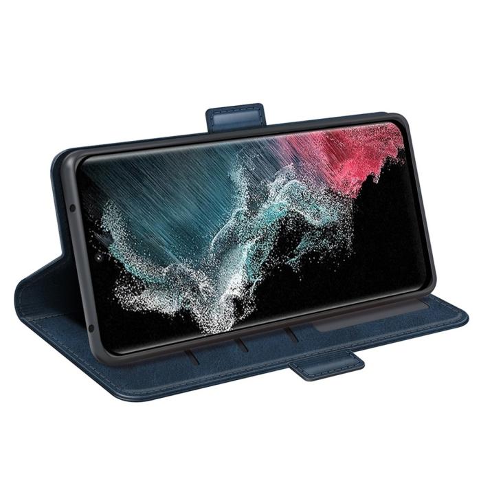 Bild 3, Samsung Galaxy S23 Ultra Fodral Magnetisk Stängning Blå