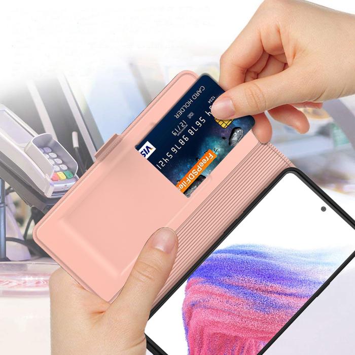 Bild 5, Samsung Galaxy A25 5G Fodral Slim Läder Roséguld